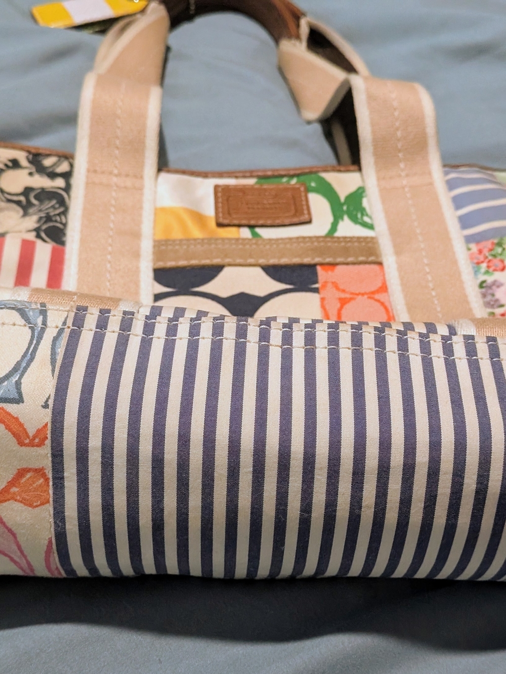 Coach Hampton's Spring Patchwork Tote - Picture 3 of 6